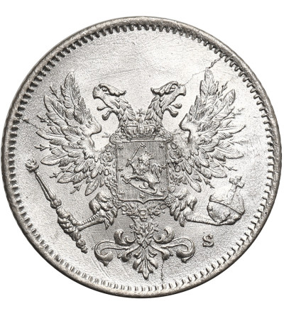 Finland, (Civil war). 25 Pennia 1917, Eagle without crown (Kerenski Issue)