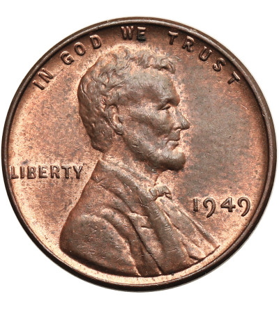 USA. Lincoln Cent 1949, Filadelfia, "Wheat Ears Reverse"
