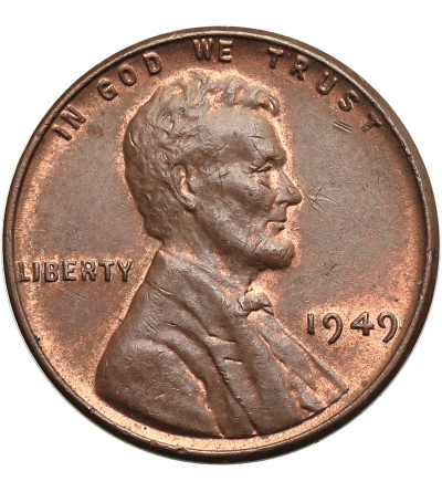 USA. Lincoln Cent 1949, Philadelphia, "Wheat Ears Reverse"