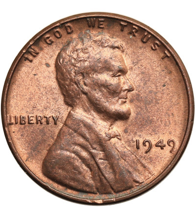 USA. Lincoln Cent 1949, Filadelfia, "Wheat Ears Reverse"