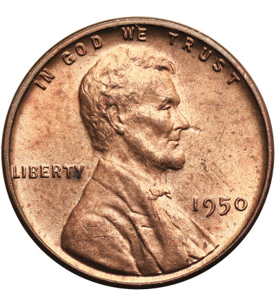 USA. Lincoln Cent 1950, Filadelfia, "Wheat Ears Reverse"