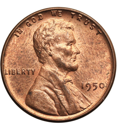 USA. Lincoln Cent 1950, Filadelfia, "Wheat Ears Reverse"
