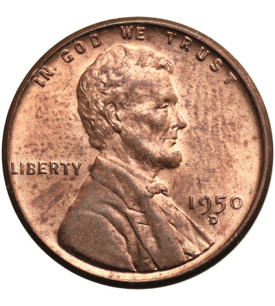 USA. Lincoln Cent 1950 D, Denver, "Wheat Ears Reverse"