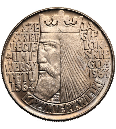 Poland, PRL (1952-1989). 10 Zlotys 1964, Kazimierz Wielki (Casimir the Great)- legends raised