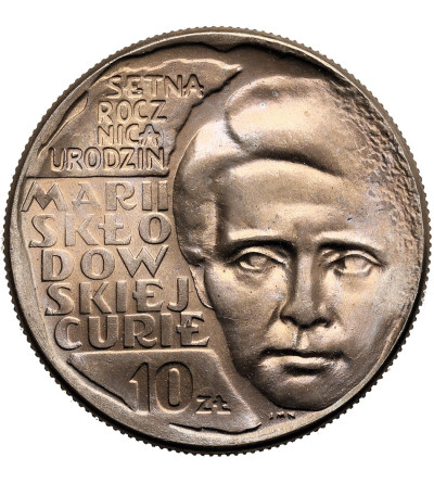 Polska, PRL (1952-1989). 10 złotych 1967, Maria Skłodowska-Curie