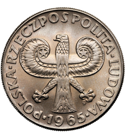 Poland, PRL (1952-1989). 10 Zlotys 1965, Sigismund Pillar