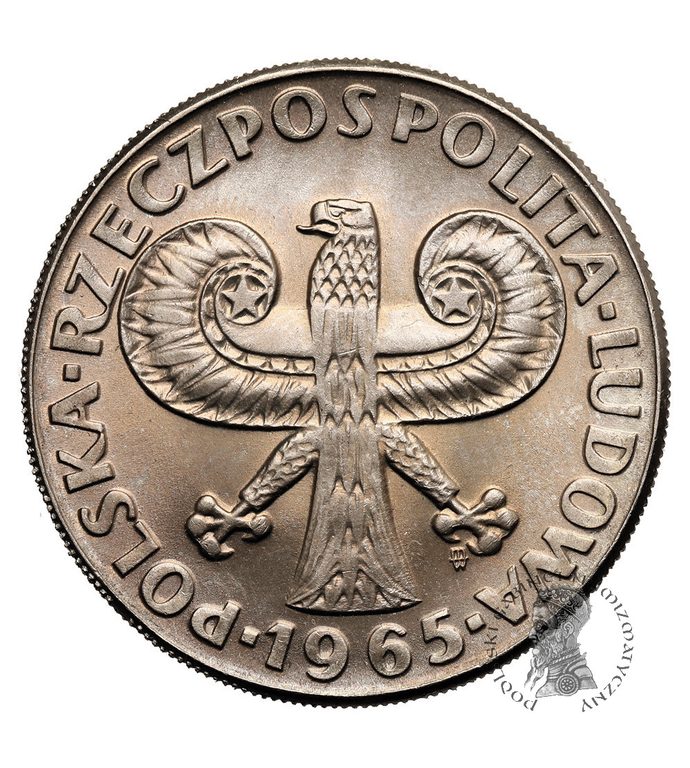 Polska, PRL (1952-1989). 10 złotych 1965, Kolumna Zygmunta (duża)