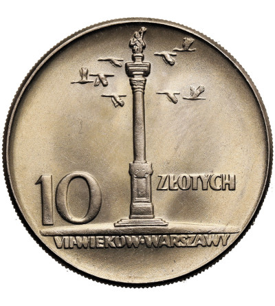 Polska, PRL (1952-1989). 10 złotych 1965, Kolumna Zygmunta (duża)