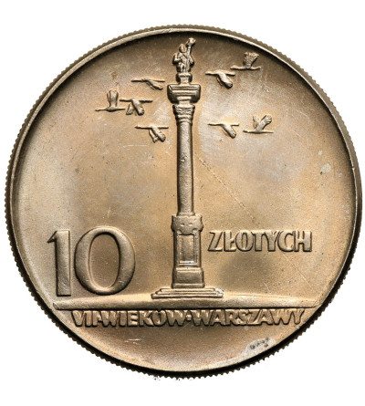 Polska, PRL (1952-1989). 10 złotych 1965, Kolumna Zygmunta (duża)