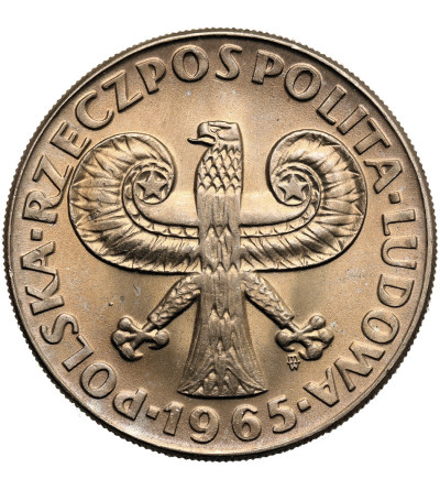 Poland, PRL (1952-1989). 10 Zlotys 1965, Sigismund Pillar