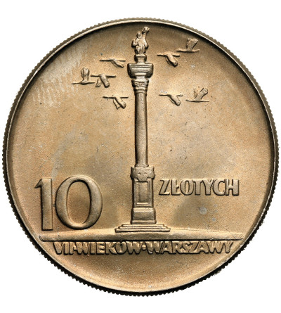 Polska, PRL (1952-1989). 10 złotych 1965, Kolumna Zygmunta (duża)
