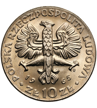 Polska, PRL (1952-1989). 10 złotych 1965, Nike