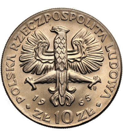 Poland, PRL (1952-1989). 10 Zlotys 1965, Nike
