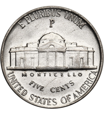 USA. 5 centów 1943 P, "Jefferson Wartime Nickel", Filadelfia