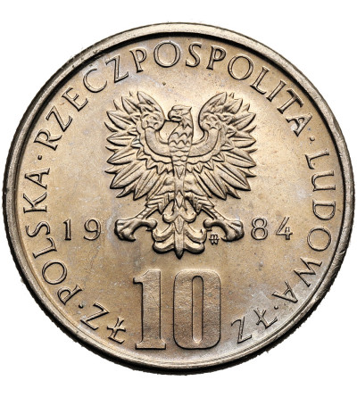 Polska, PRL (1952-1989). 10 złotych 1984, Bolesław Prus (1847-1912)
