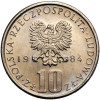 Polska, PRL (1952-1989). 10 złotych 1984, Bolesław Prus (1847-1912)