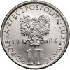 Polska, PRL (1952-1989). 10 złotych 1984, Bolesław Prus (1847-1912)