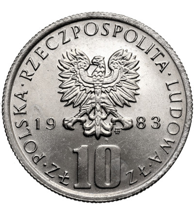 Poland, PRL (1952–1989). 10 Zlotys 1983, Bolesław Prus (1847–1912)