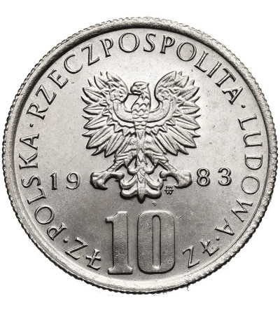 Polska, PRL (1952-1989). 10 złotych 1983, Bolesław Prus (1847-1912)