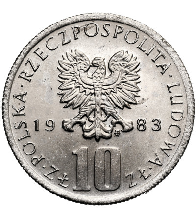 Poland, PRL (1952–1989). 10 Zlotys 1983, Bolesław Prus (1847–1912)