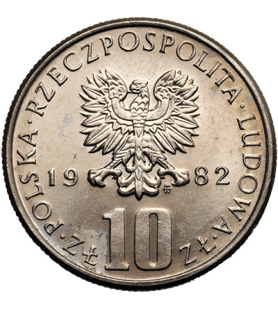 Polska, PRL (1952-1989). 10 złotych 1982, Bolesław Prus (1847-1912)