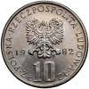 Poland, PRL (1952–1989). 10 Zlotys 1982, Bolesław Prus (1847–1912)