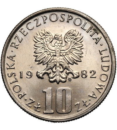 Poland, PRL (1952–1989). 10 Zlotys 1982, Bolesław Prus (1847–1912)
