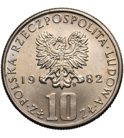 Polska, PRL (1952-1989). 10 złotych 1982, Bolesław Prus (1847-1912)