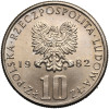 Polska, PRL (1952-1989). 10 złotych 1982, Bolesław Prus (1847-1912)