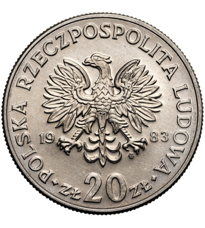 Poland, PRL (1952-1989). 20 Zlotys 1983, Marceli Nowotko (1893-1942)