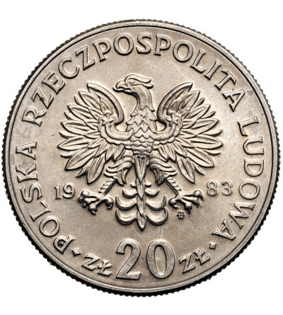 Poland, PRL (1952-1989). 20 Zlotys 1983, Marceli Nowotko (1893-1942)
