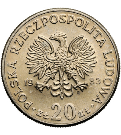 Poland, PRL (1952-1989). 20 Zlotys 1983, Marceli Nowotko (1893-1942)