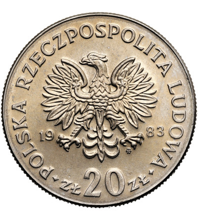 Poland, PRL (1952-1989). 20 Zlotys 1983, Marceli Nowotko (1893-1942)