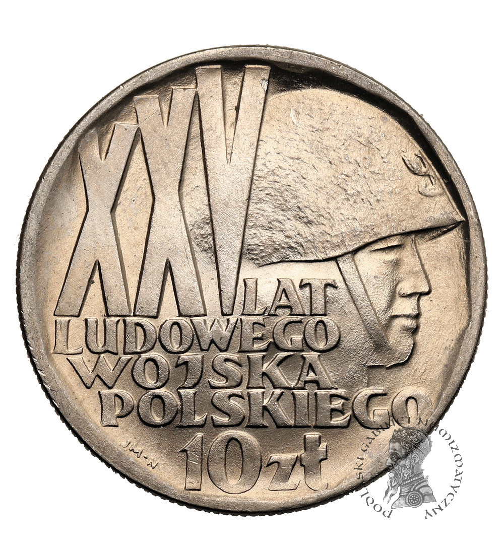 Polska, PRL (1952-1989). 10 złotych 1968, XXV lat Ludowego Wojska Polskiego