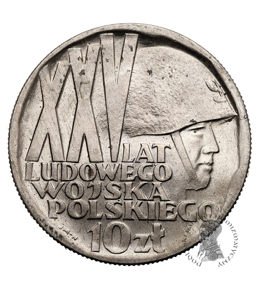 Poland, PRL (1952-1989). 10 Zlotys 1968, 25th Anniversary of Polish People's Army