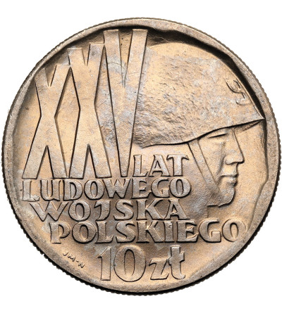 Poland, PRL (1952-1989). 10 Zlotys 1968, 25th Anniversary of Polish People's Army