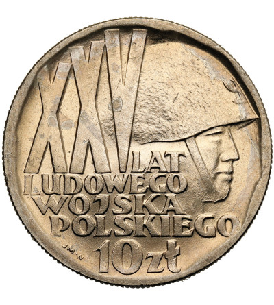 Polska, PRL (1952-1989). 10 złotych 1968, XXV lat Ludowego Wojska Polskiego