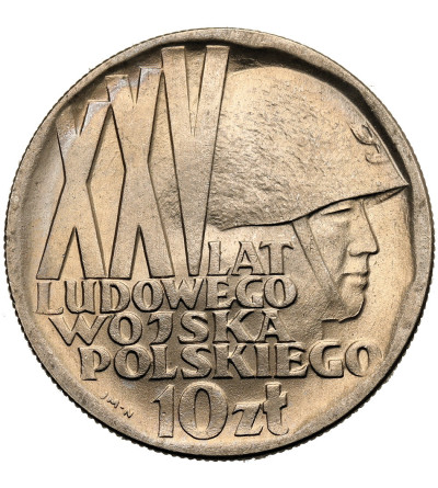Polska, PRL (1952-1989). 10 złotych 1968, XXV lat Ludowego Wojska Polskiego