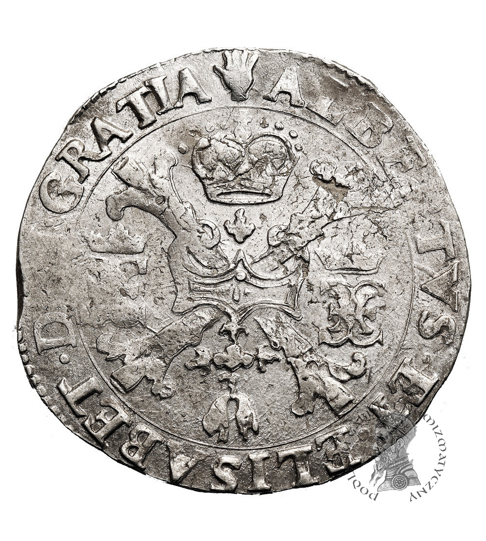 kopia Niderlandy Hiszpańskie, Brabancja (Belgia). Albert i Izabela 1598-1621. 1/2 talara (Patagona) 1616, mennica Antwerpia