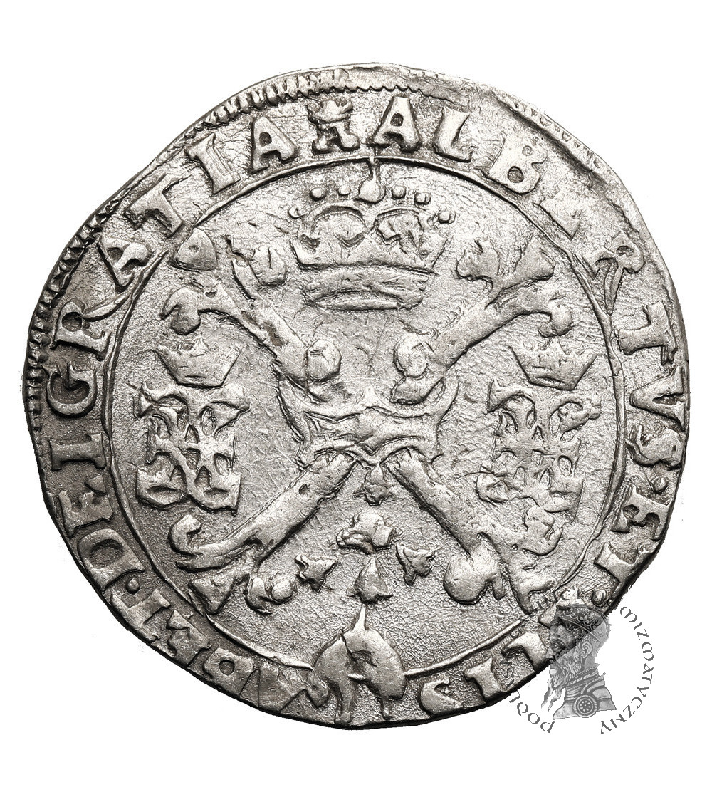 Niderlandy Hiszpańskie, Albert i Izabela 1598-1621. 1/4 talara (Patagona) bez daty, Tornai / Doornik