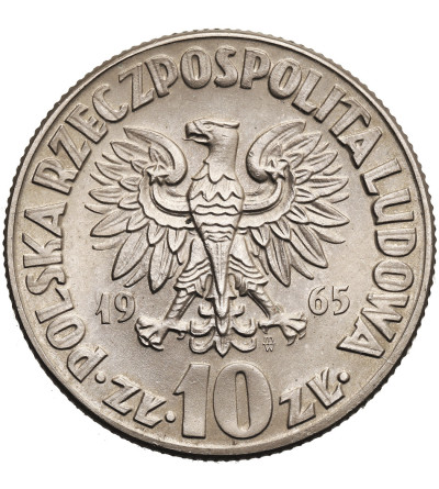 Polska, PRL (1952-1989). 10 złotych 1965, Mikołaj Kopernik