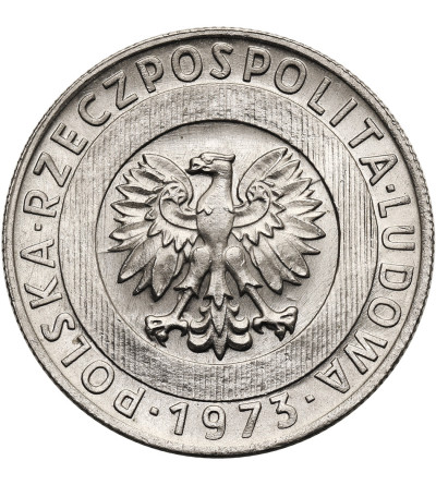 Poland, PRL (1952-1989). 20 Zlotys 1973, Skyscraper and Ears of Grain