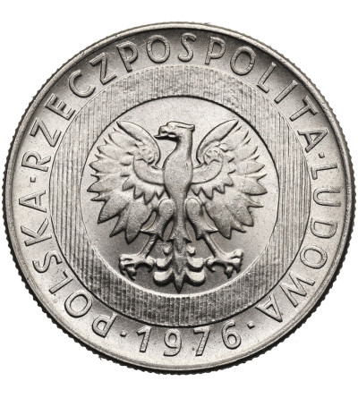 Poland, PRL (1952-1989). 20 Zlotys 1976, Skyscraper and Ears of Grain