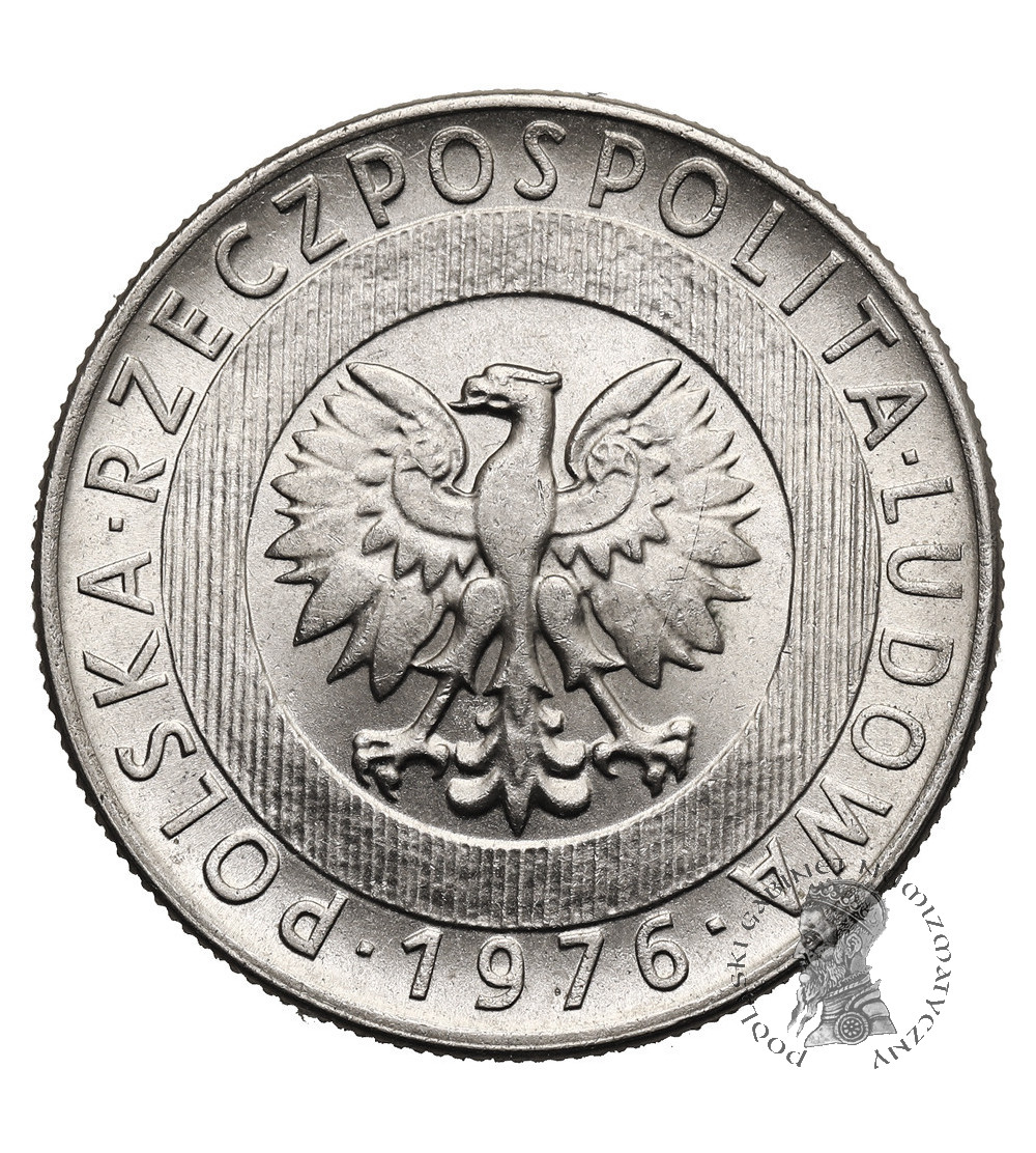 Poland, PRL (1952-1989). 20 Zlotys 1976, Skyscraper and Ears of Grain
