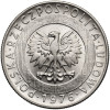 Poland, PRL (1952-1989). 20 Zlotys 1976, Skyscraper and Ears of Grain