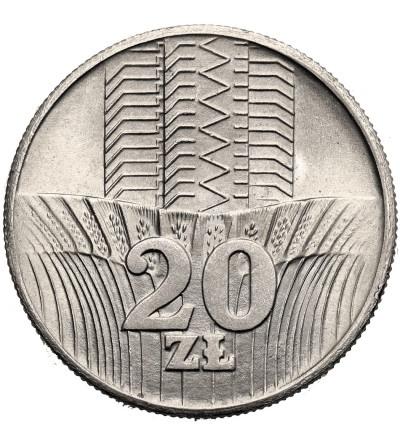 Polska, PRL (1952-1989). 20 złotych 1976, Wieżowiec i Kłosy