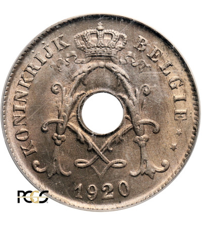 Belgium, Albert I (1909-1934). 10 Centimes 1920, BELGIE - PCGS MS 65