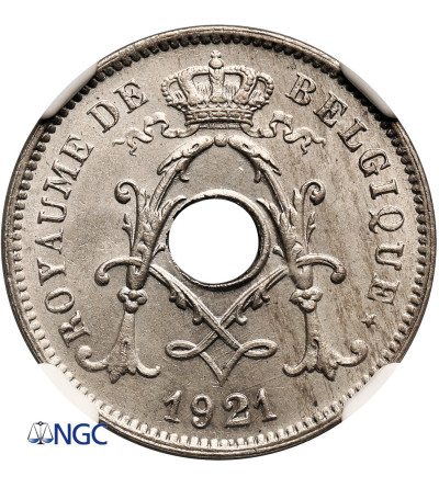 Belgium, Albert I (1909-1934). 10 Centimes 1921, BELGIQUE - NGC MS 65