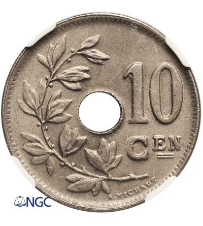 Belgia, Albert I (1909-1934). 10 Centimes 1929, BELGIE - NGC MS 66
