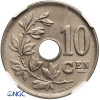 Belgium, Albert I (1909-1934). 10 Centimes 1929, BELGIE - NGC MS 66